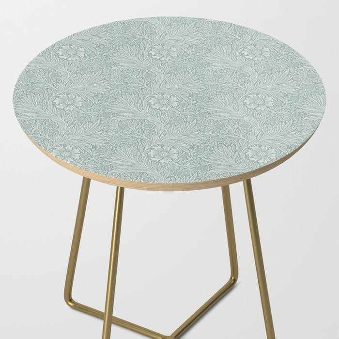 William Morris Marigold Dove Blue Side Table Gallery Image 2
