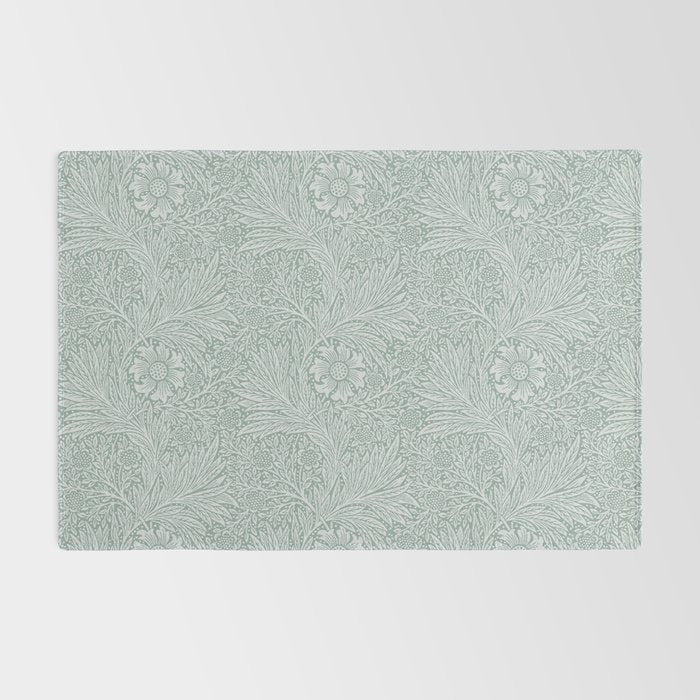William Morris Marigold Dove Blue Rug Gallery Image 2
