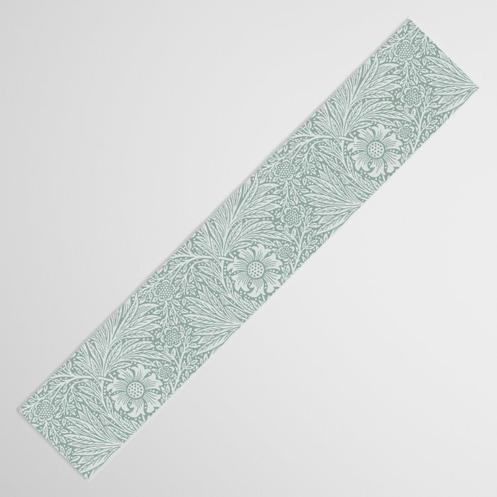 William Morris Marigold Dove Blue Table Runner Gallery Image 3