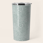 William Morris Marigold Dove Blue Travel Mug Gallery Image 1