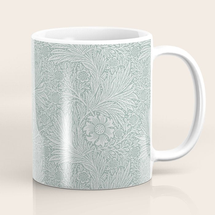 William Morris Marigold Dove Blue Coffee Mug Gallery Image 1