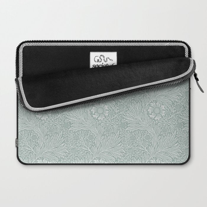 William Morris Marigold Dove Blue Laptop Sleeve Gallery Image 2