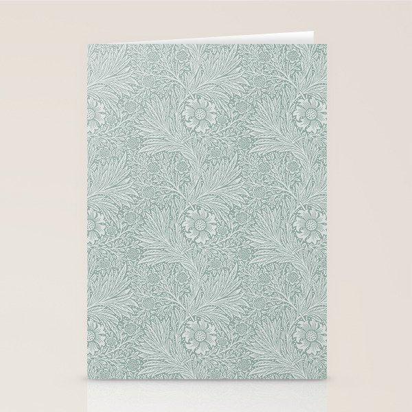 William Morris Marigold Dove Blue Stationery Card Gallery Image 2