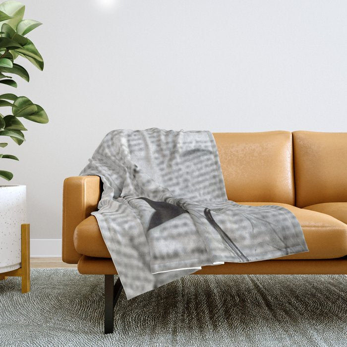 Silence of distance Throw Blanket Gallery Image 1