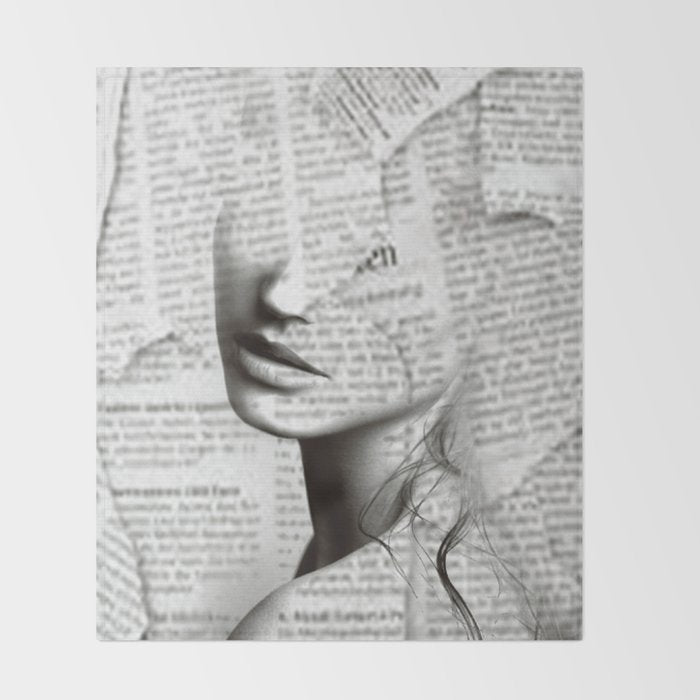 Silence of distance Throw Blanket Gallery Image 2