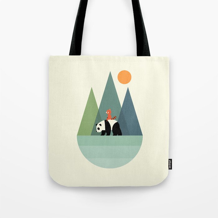 Panda Journey Tote Bag Gallery Image 1