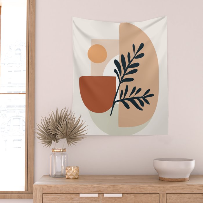 Geometric Shapes Wall Tapestry Gallery Image 2