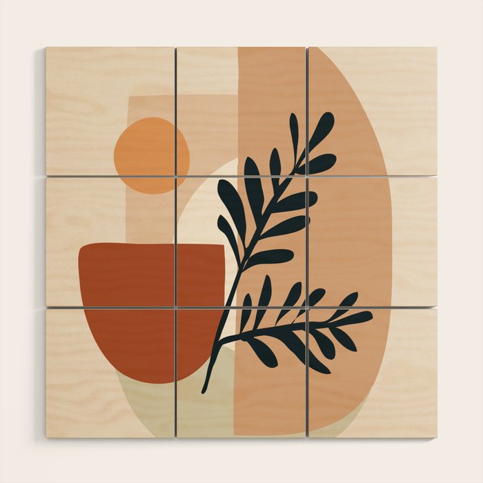 Geometric Shapes Wood Wall Art Gallery Image 1