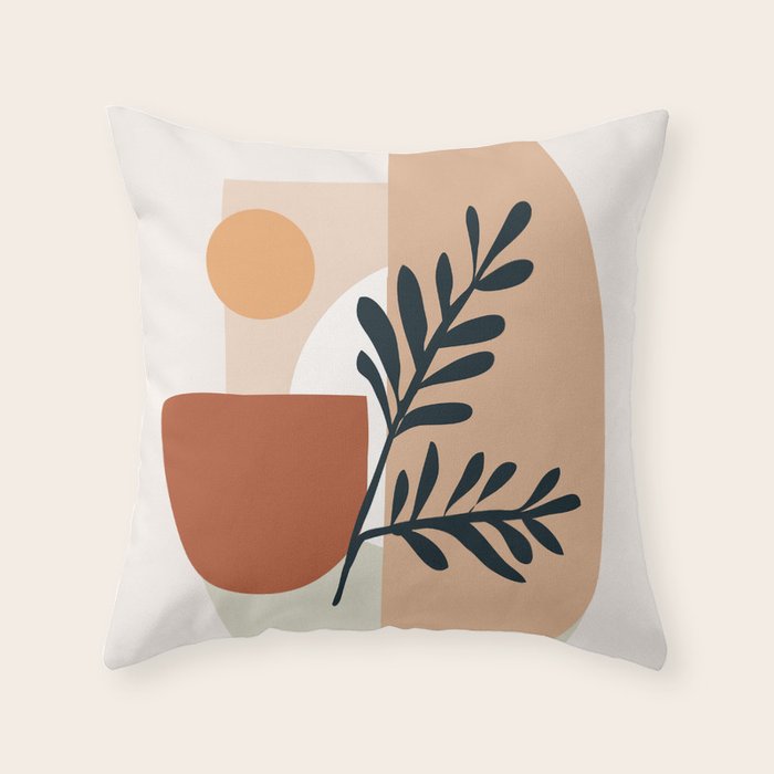 Geometric Shapes Throw Pillow Gallery Image 1