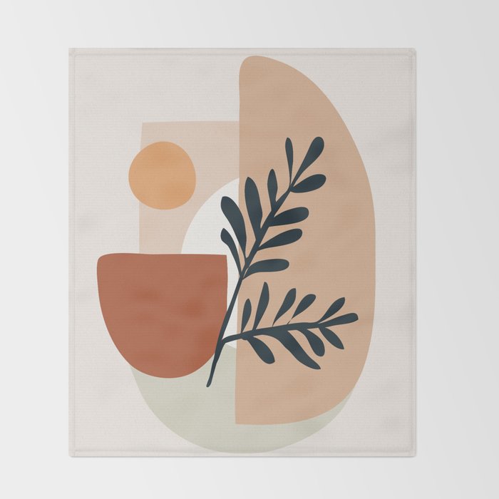 Geometric Shapes Throw Blanket Gallery Image 2