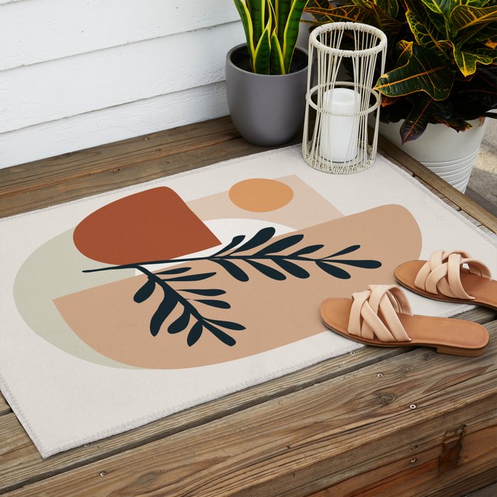 Geometric Shapes Outdoor Rug Gallery Image 2