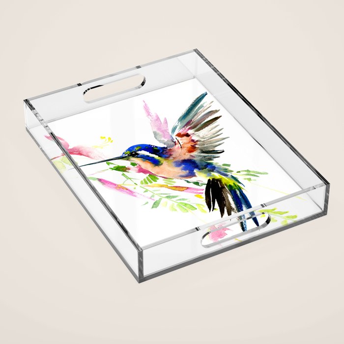Hummingbird Acrylic Tray Gallery Image 1
