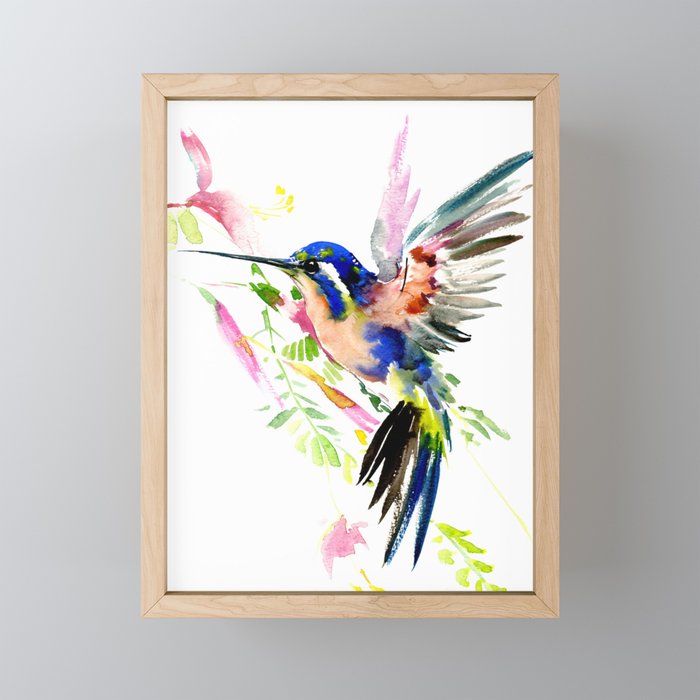 Hummingbird Mini Art Print Gallery Image 1