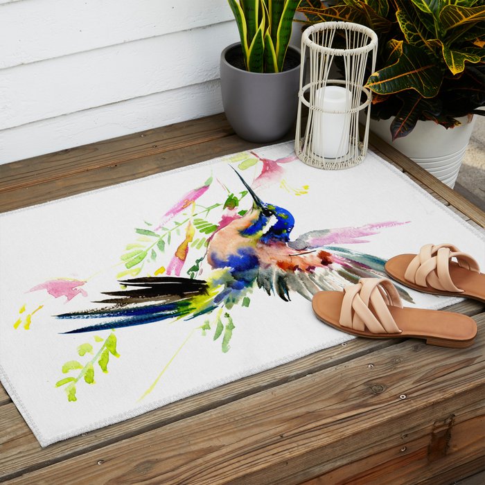 Hummingbird Outdoor Rug Gallery Image 2