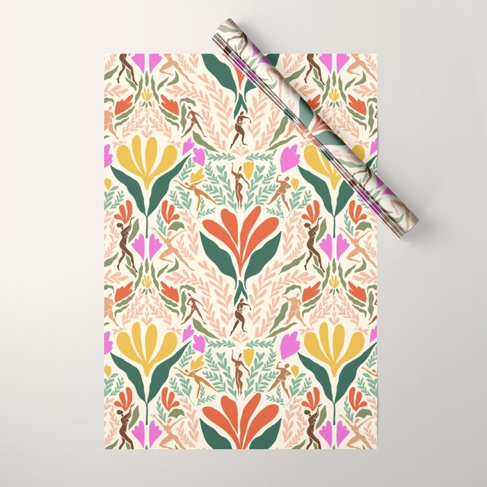 Dancing Foliage // Body Positive Ladies Wrapping Paper Gallery Image 1