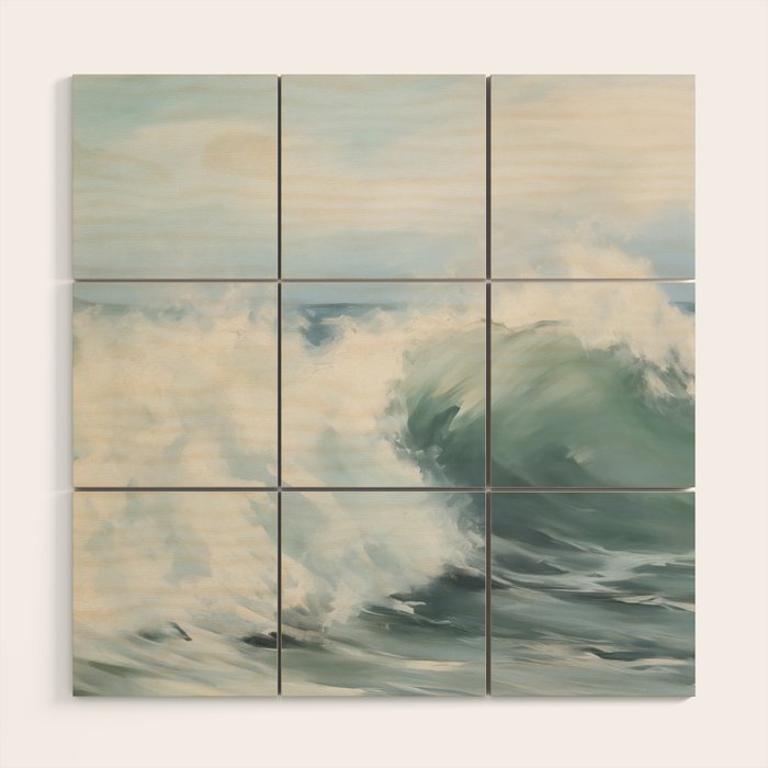 Ocean Waves Wood Wall Art Gallery Image 1