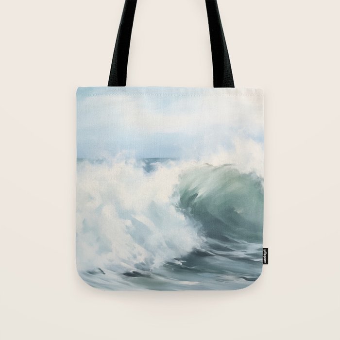 Ocean Waves Tote Bag Gallery Image 1