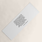 She was beautiful - Fitzgerald quote Yoga Mat Gallery Image 1