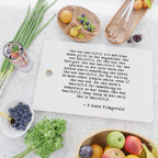 She was beautiful - Fitzgerald quote Cutting Board Gallery Image 2