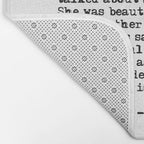 She was beautiful - Fitzgerald quote Bath Mat Gallery Image 2