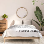She was beautiful - Fitzgerald quote Comforter Gallery Image 3