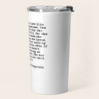 She was beautiful - Fitzgerald quote Travel Mug Gallery Image 2