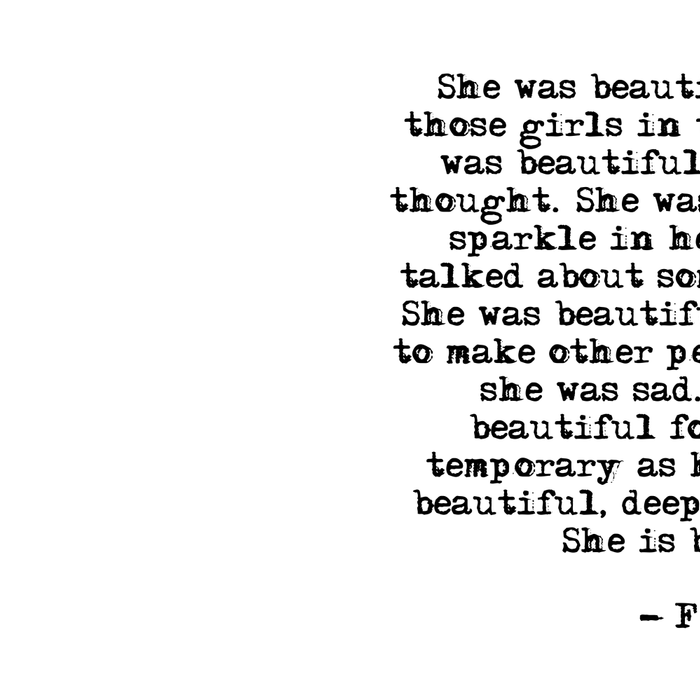 She was beautiful - Fitzgerald quote Coffee Mug Gallery Image 2