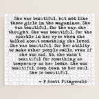 She was beautiful - Fitzgerald quote Jigsaw Puzzle Gallery Image 1