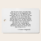 She was beautiful - Fitzgerald quote Cutting Board Gallery Image 1