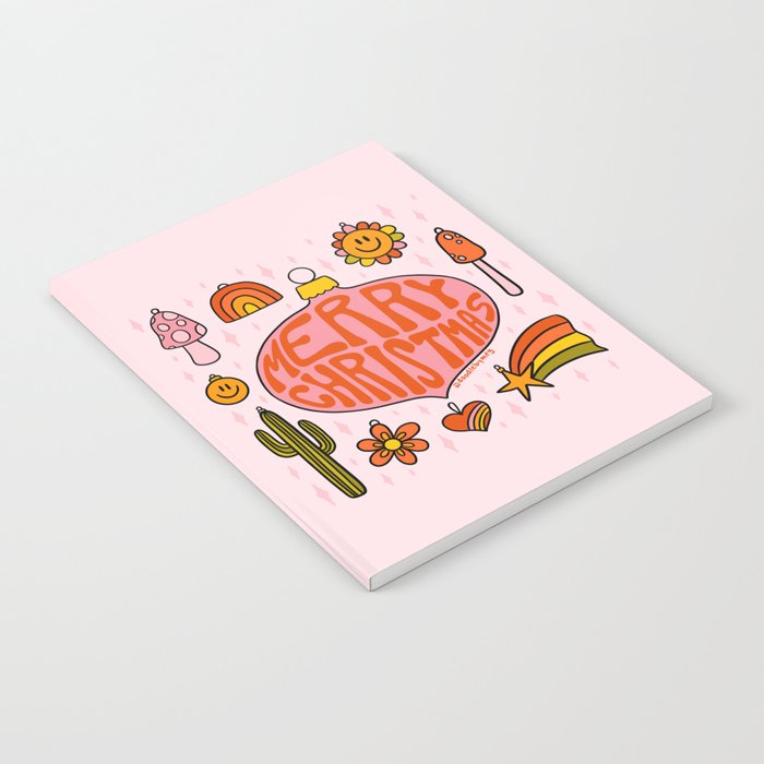 Vintage Merry Christmas Notebook Gallery Image 1