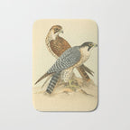 Peregrine Falcon by Henry Leonard Meyer, 1853 (benefitting The Nature Conservancy) Bath Mat Gallery Image 1