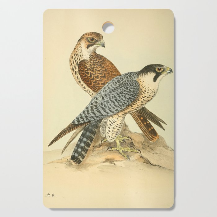 Peregrine Falcon by Henry Leonard Meyer, 1853 (benefitting The Nature Conservancy) Cutting Board Gallery Image 1