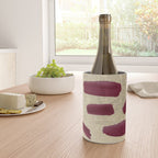 Modern burgundy gold watercolor brushstrokes Wine Chiller Gallery Image 4