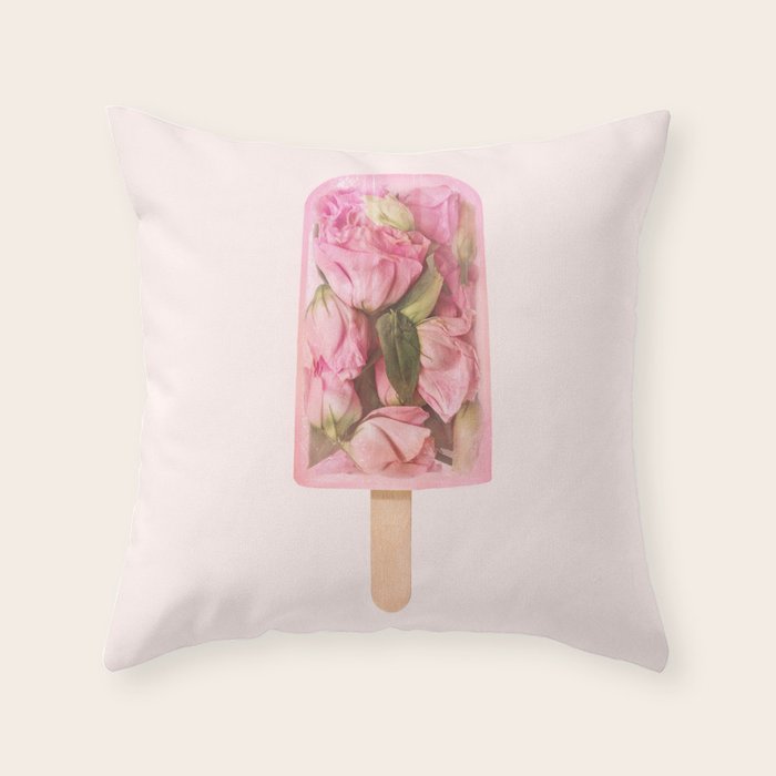 FLORAL POPSICLE Throw Pillow Gallery Image 1