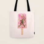 FLORAL POPSICLE Tote Bag Gallery Image 1