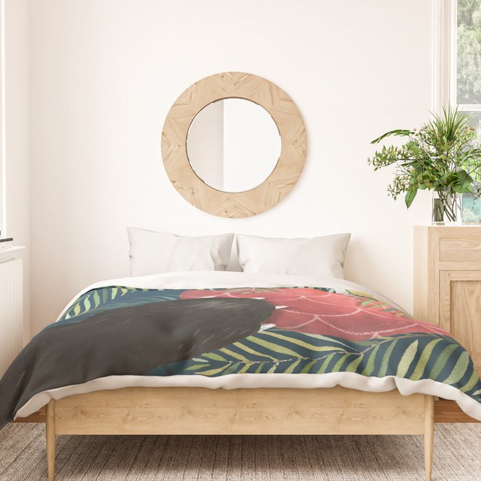 Here Comes Santa Claws Duvet Cover Gallery Image 3