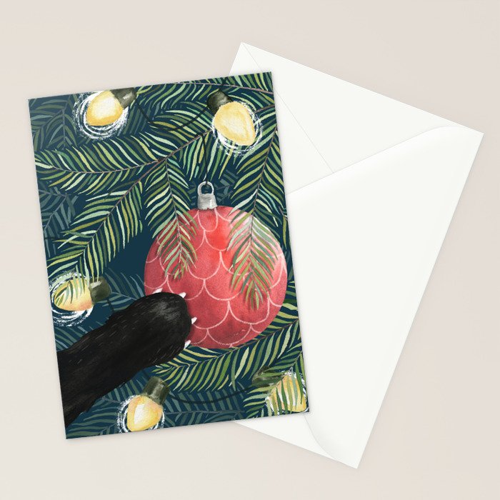 Here Comes Santa Claws Stationery Card Gallery Image 2