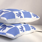 Elegant Blue Bow Checkerboard Pattern - Perfect for Winter and Holiday Themes Pillow Sham Gallery Image 3