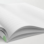 Modern Retro Liquid Swirl Abstract Pattern in Light Matcha Tea Green and White Notebook Gallery Image 2