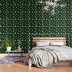 Green Black abstract shapes N03 Wallpaper Gallery Image 3