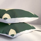 Green Black abstract shapes N03 Pillow Sham Gallery Image 3
