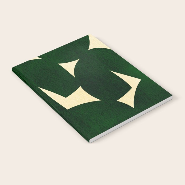 Green Black abstract shapes N03 Notebook Gallery Image 2