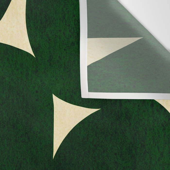 Green Black abstract shapes N03 Wall Tapestry Gallery Image 3