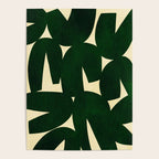Green Black abstract shapes N03 Poster Gallery Image 4