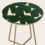 Green Black abstract shapes N03 Side Table Gallery Image 2
