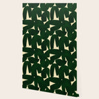 Green Black abstract shapes N03 Wallpaper Gallery Image 2