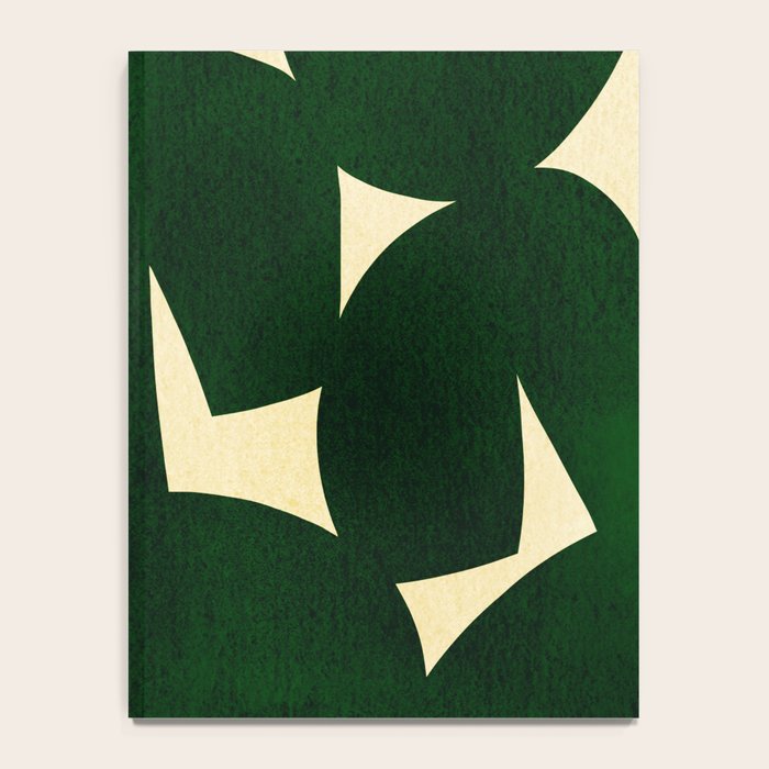Green Black abstract shapes N03 Notebook Gallery Image 4