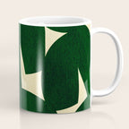 Green Black abstract shapes N03 Coffee Mug Gallery Image 1