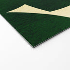 Green Black abstract shapes N03 Welcome Mat Gallery Image 2