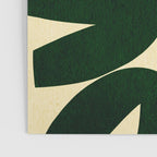 Green Black abstract shapes N03 Poster Gallery Image 3